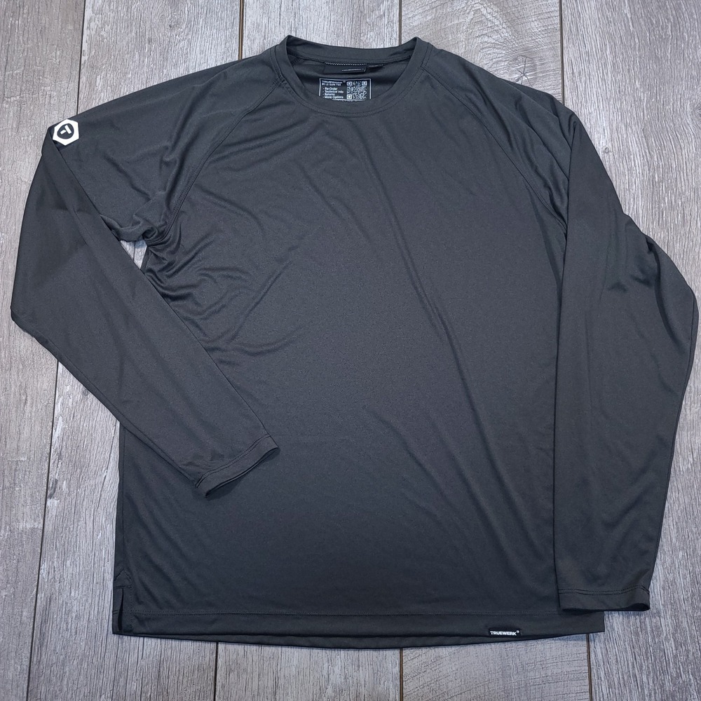 Truewerk B1 Sun Tee Mens Large Black Long Sleeve Performance Work Shirt